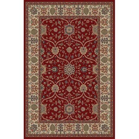 Concord Global Trading 2 ft. 7 in. x 4 ft. Jewel Voysey - Red 49003
